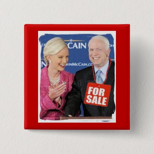 販売の正方形ボタンのためのMcCain 缶バッジ (正面)
