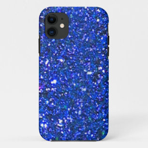 販売の豪華で青いグリッターのiPhone 5の箱 iPhone 11 ケース