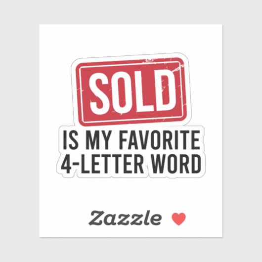 販売は私お気に入りのの4文字の単語、不動産仲介業者ギフト シール (シート)