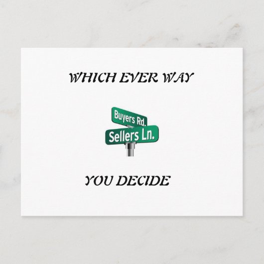 販売または販売を決める買か ポストカード (正面)