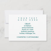 販売を焼く 招待状 (裏面)