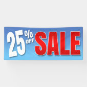 販売を離れた旗25% 横断幕 (横)