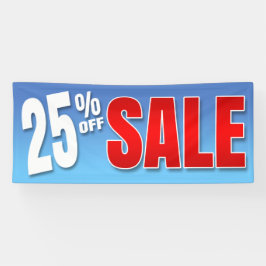 販売を離れた旗25% 横断幕