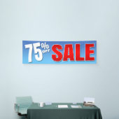 販売を離れた旗75% - 2.5' x8 横断幕 (トレードショー)