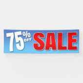 販売を離れた旗75% - 2.5' x8 横断幕 (横)