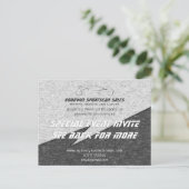 販売イベント招待状 – 金属効果、スポーツスカラロゴ インビテーションポストカード (スタンド正面)