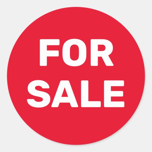 販売カスタム用の ラウンドシール (正面)