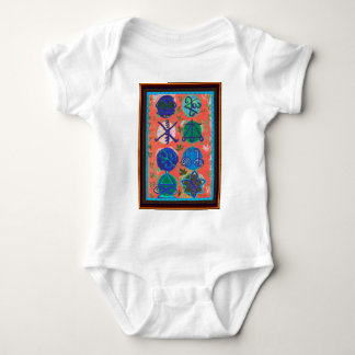 販売カルナ霊気ヒーリングシンボルギフトシャツ ベビーボディスーツ