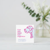 販売カードのための大きなダネの子犬 スクエア名刺 (スタンド正面)