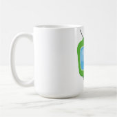 販売クラシック用テレビマグ。 コーヒーマグカップ (左)
