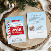 販売サイン写真実在不動産クリスマスホリデーカード シーズンカード