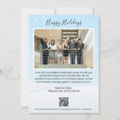 販売サインQRコードエステート実在スクリスマスカード シーズンカード (裏面)