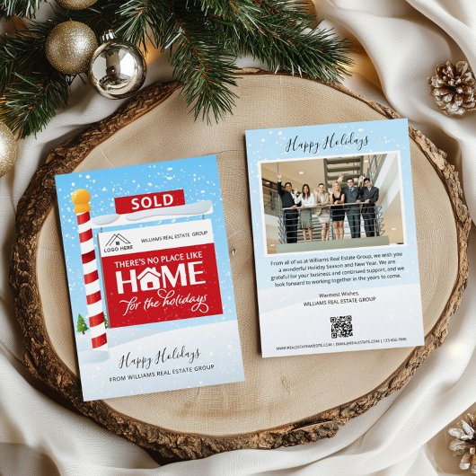 販売サインQRコードエステート実在スクリスマスカード シーズンカード