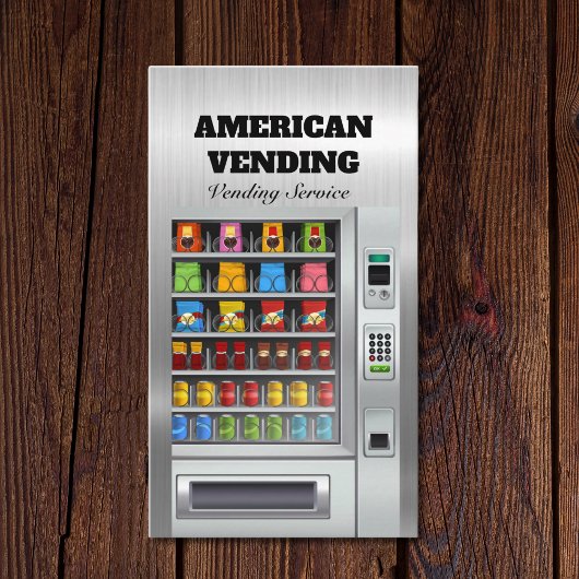 販売サービス食品スナック販売業者金属デザイン 名刺