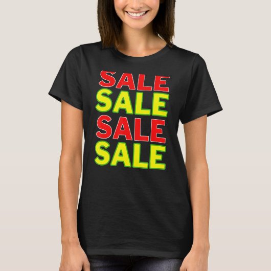 販売セール販売ガレージヤードプロモーションディスプレイ Tシャツ (正面)