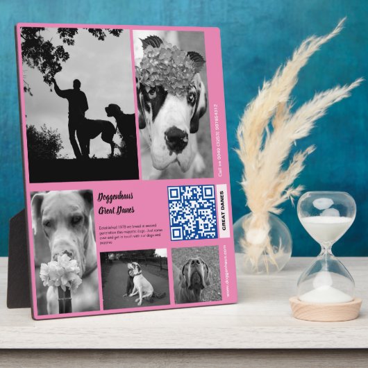 販売テンプレートプラークの子犬 フォトプラーク (側面)