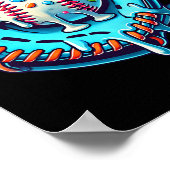 販売ドリップデザインアイスクリーム散布販売プレーヤー ポスター (角)