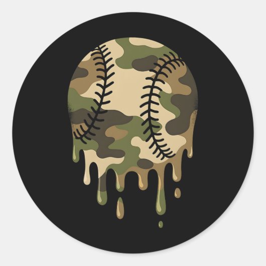 販売ドリップ迷彩柄ボーイズ男性軍隊スポーツゲークールム ラウンドシール (正面)