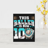 販売ドリップ10th誕生日パーティーボーイスポーツファン10年 カード (黄色い花)