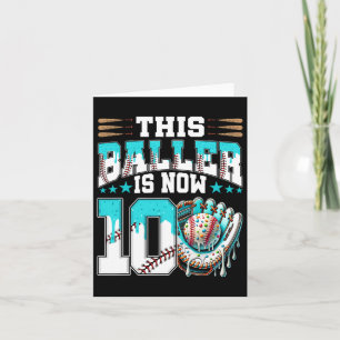 販売ドリップ10th誕生日パーティーボーイスポーツファン10年 カード