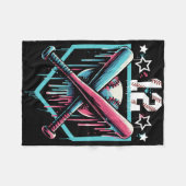 販売ドリップ12誕生日少年の番号12 Youth 12 Ye フリースブランケット (正面(横))