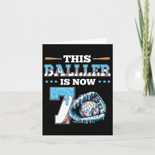 販売ドリップ7th誕生日パーティーボーイスポートファン7年 カード (正面)