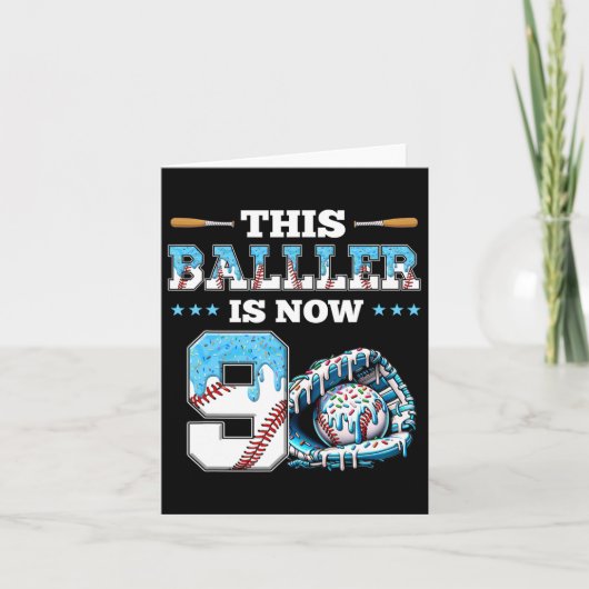 販売ドリップ9th誕生日パーティーボーイスポートファン9年 カード (正面)