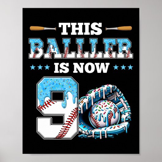 販売ドリップ9th誕生日パーティーボーイスポートファン9年 ポスター (正面)