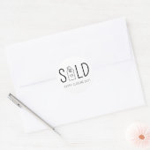 販売ハッピークロージングデー実在エテートハートハウス ラウンドシール (封筒)