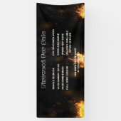 販売ビジネス用の詳細な薪をパーソナライズ 横断幕 (縦)