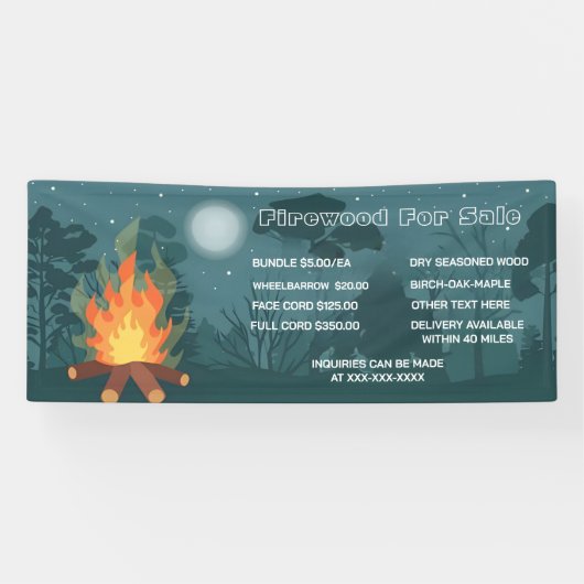 販売ビジネス用の詳細な薪をパーソナライズ 横断幕 (横)