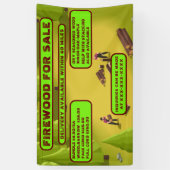 販売ビジネス用の詳細な薪をパーソナライズ 横断幕 (縦)