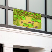 販売ビジネス用の詳細な薪をパーソナライズ 横断幕 (ビルの外側)