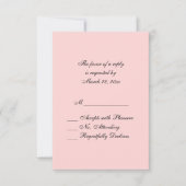 販売ピンクRSVP 出欠カード (正面)