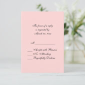 販売ピンクRSVP 出欠カード (スタンド正面)