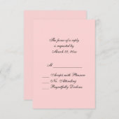 販売ピンクRSVP 出欠カード (正面/裏面)