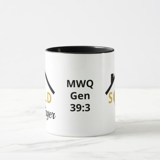 販売フィンガー実在おもしろい不動産業者不動産仲介業者 マグカップ (中央)