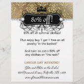 販売フライヤーファッションジュエリーサロンクラウン金ゴールド チラシ (裏面)