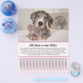 販売フライヤー用の子犬テンプレート チラシ (シングル)