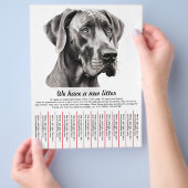 販売フライヤー用の子犬テンプレート チラシ (手)