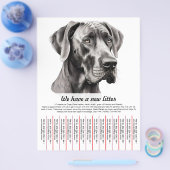 販売フライヤー用の子犬テンプレート チラシ (シングル)