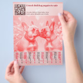 販売フレンチパピーズデザインフライヤー チラシ (手)