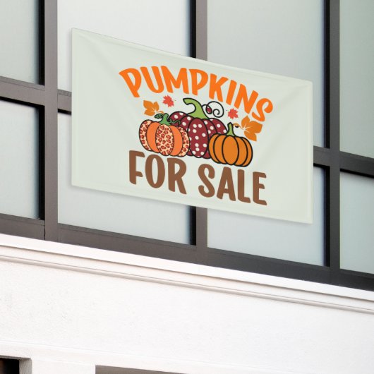 販売ベンダーのカボチャ 横断幕 (ビルの外側)