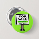 販売ボタンの夫 缶バッジ (正面&裏面)