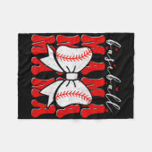 販売ママコケットボウスポーツラバーシスター母 フリースブランケット (正面(横))