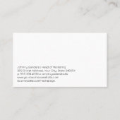 販売マーケティング漏斗インフォグラフィック 名刺 (裏面)