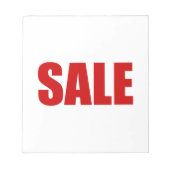 販売メモ帳 ノートパッド (正面)