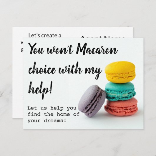 販売メーラー紹介実在地のマカロンの投稿 ポストカード (正面/裏面)