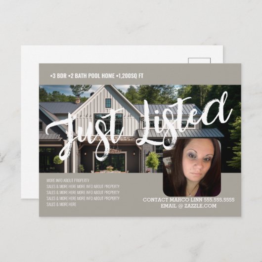 販売モダン住宅一覧フォトビジネスB ポストカード (正面/裏面)