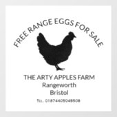 販売モダン農家用フリーレンジ卵 ウィンドウサイン (シート)